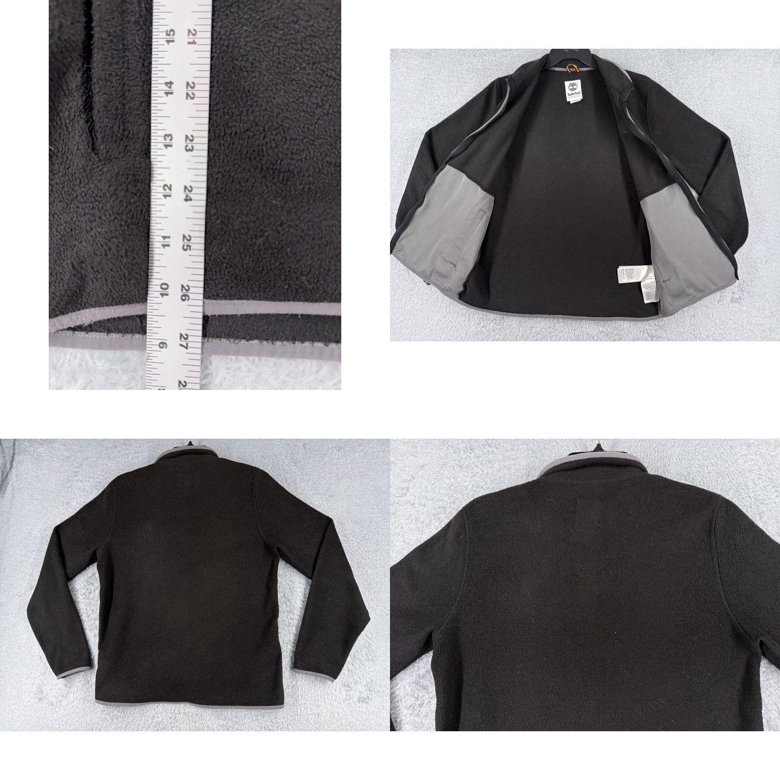 Timberland Timberland Jacket Women Medium Black Full Zip Fleece Pockets Mock Neck READ ME Size M / US 6-8 / IT 42-44 - 9 Thumbnail