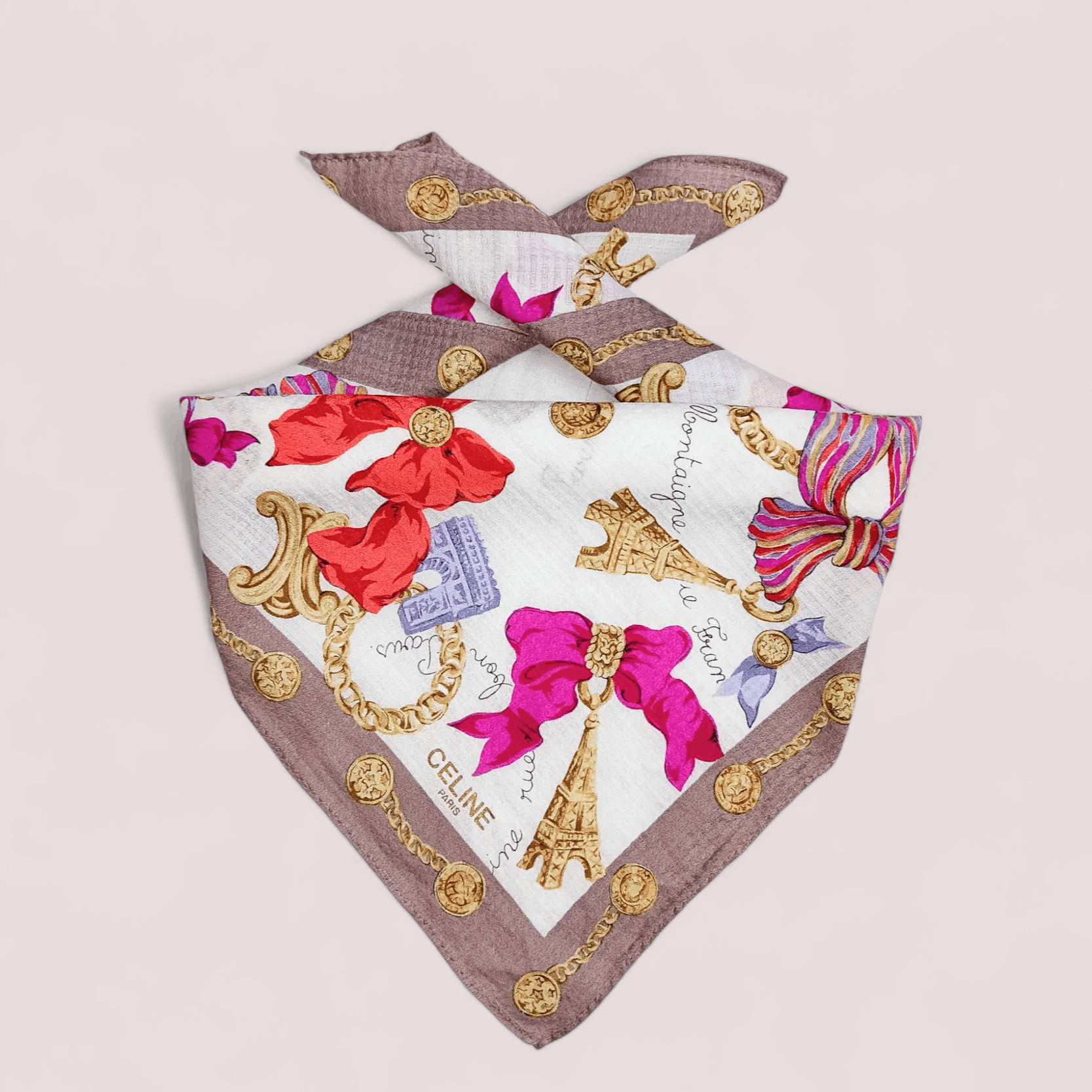 Celine Celine Paris Silk Scarf/ Bandana Size ONE SIZE - 2 Thumbnail