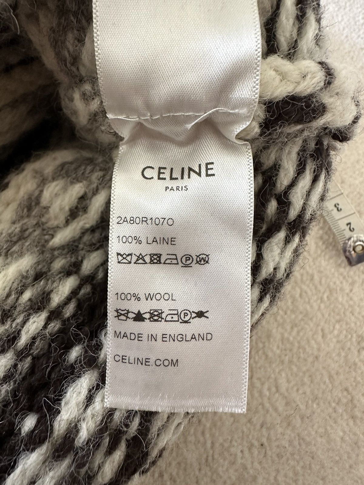 Celine FW21 $1350 OVERSIZED SHETLAND BAJA PULLOVER Hoodie Hedi M Size US M / EU 48-50 / 2 - 17 Thumbnail