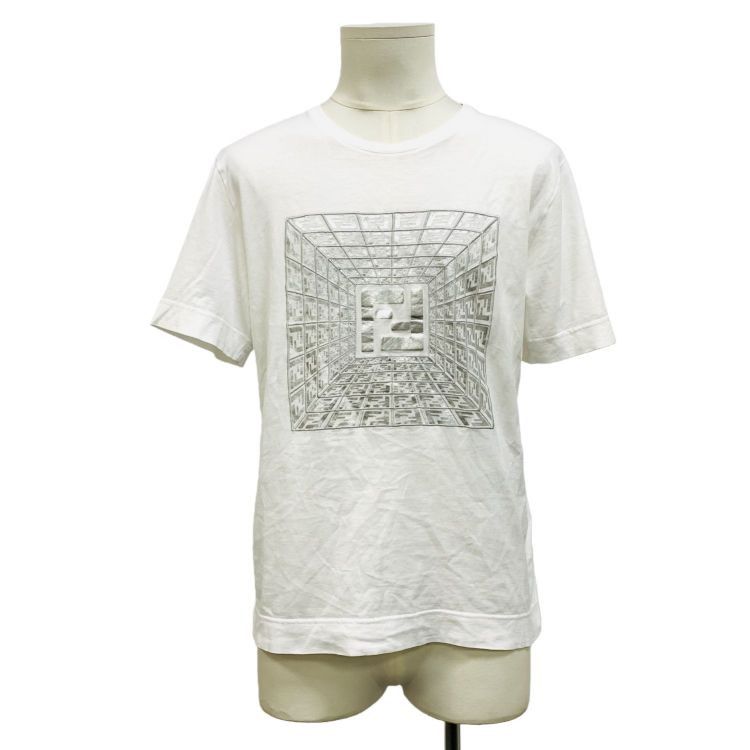 Fendi Fendi Metallic Graphic T-Shirt Size S Size US S / EU 44-46 / 1 - 1 Thumbnail