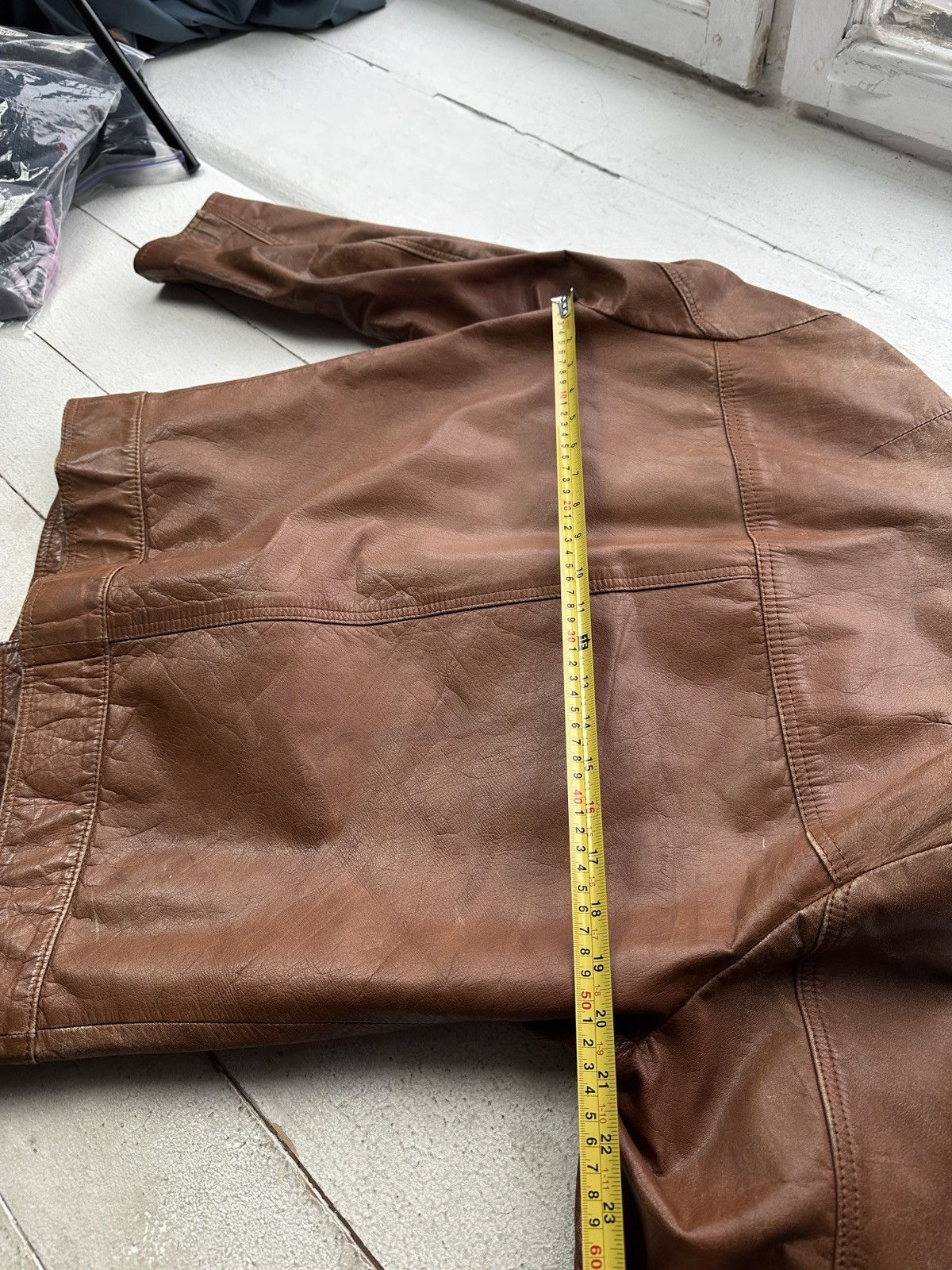Vintage VNTG🚨 LEATHER JACKET LUXURY AVANT GARDE Y2K MOTO COWBOY Size US M / EU 48-50 / 2 - 16 Thumbnail