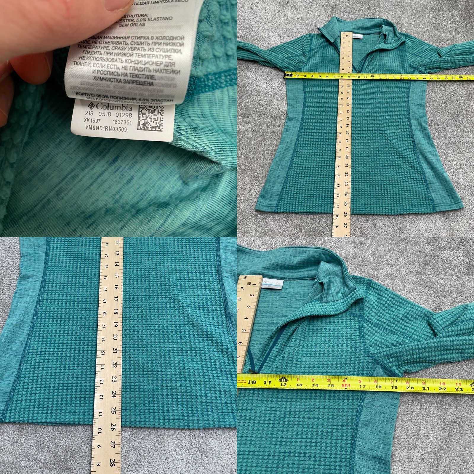 Vintage Columbia Crestone Ridge Jacket Womens M Green 1/4 Zip Outdoor Hiking Activewear Casual Size M / US 6-8 / IT 42-44 - 8 Thumbnail