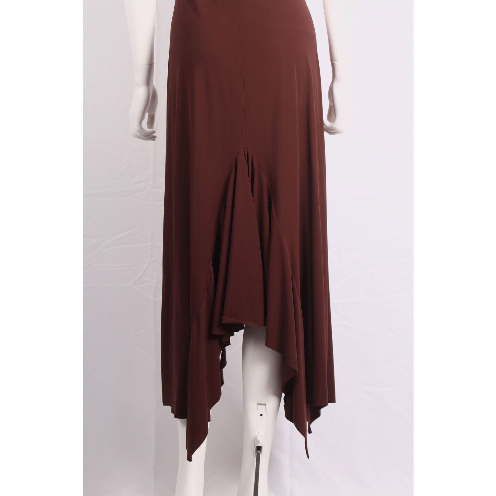 Marithe + Francois Girbaud Marithé François Girbaud Brown Asymmetric Vintage Dress Size M / US 6-8 / IT 42-44 - 7 Thumbnail