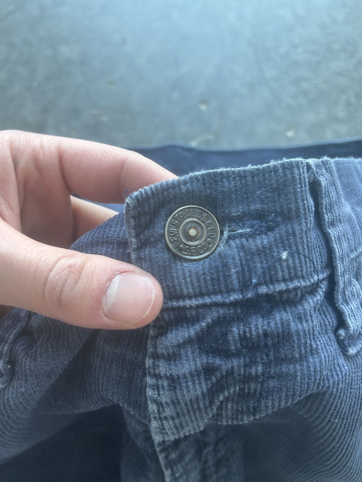 Levi's Vintage 70s Levi’s 505 Corduroy Pants 32x31 Faded Blue Size US 32 / EU 48 - 6 Thumbnail