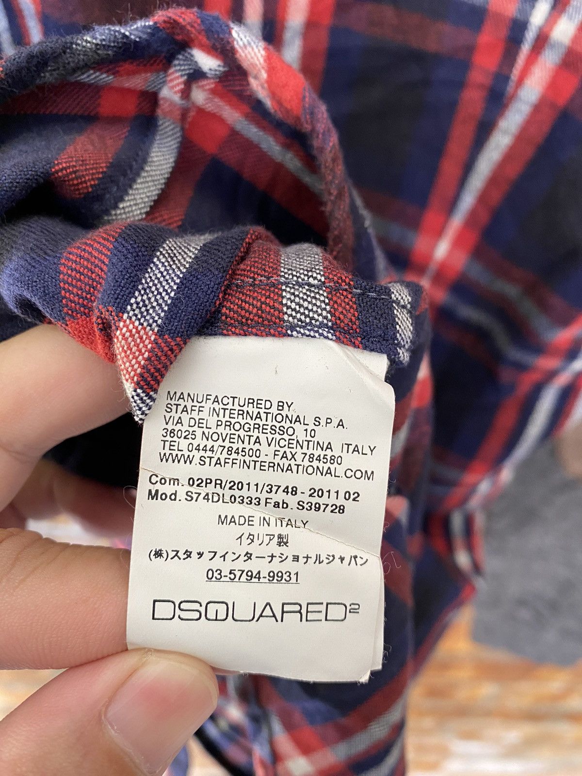 Dsquared2 AW11 Shadow Flannel hybrid leather trim button uo Size US M / EU 48-50 / 2 - 13 Thumbnail