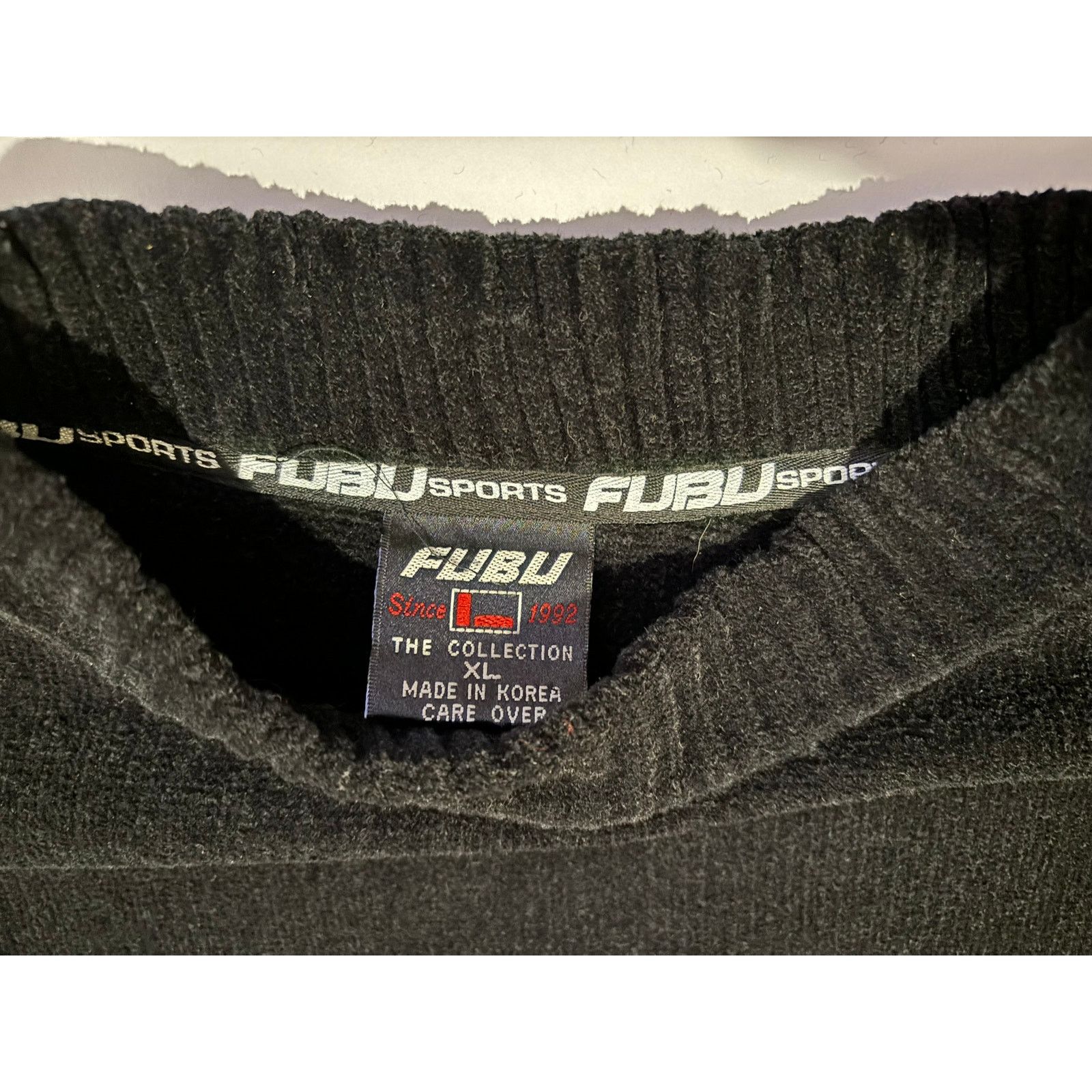 Fubu Retro 1992 FUBU Sports Sweater Mens Size XL Black Mock Neck Size US XL / EU 56 / 4 - 11 Thumbnail