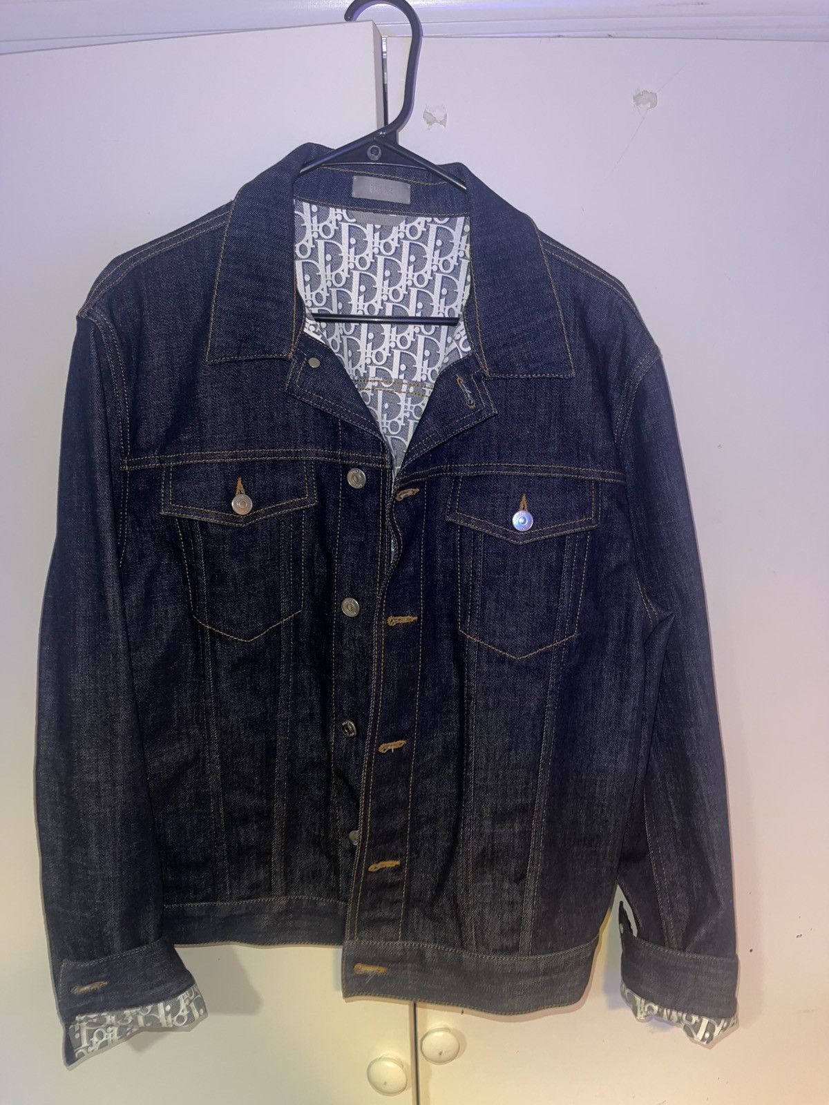 Dior Dior Blue Denim Jean Jacket Size 52S - 1 Thumbnail