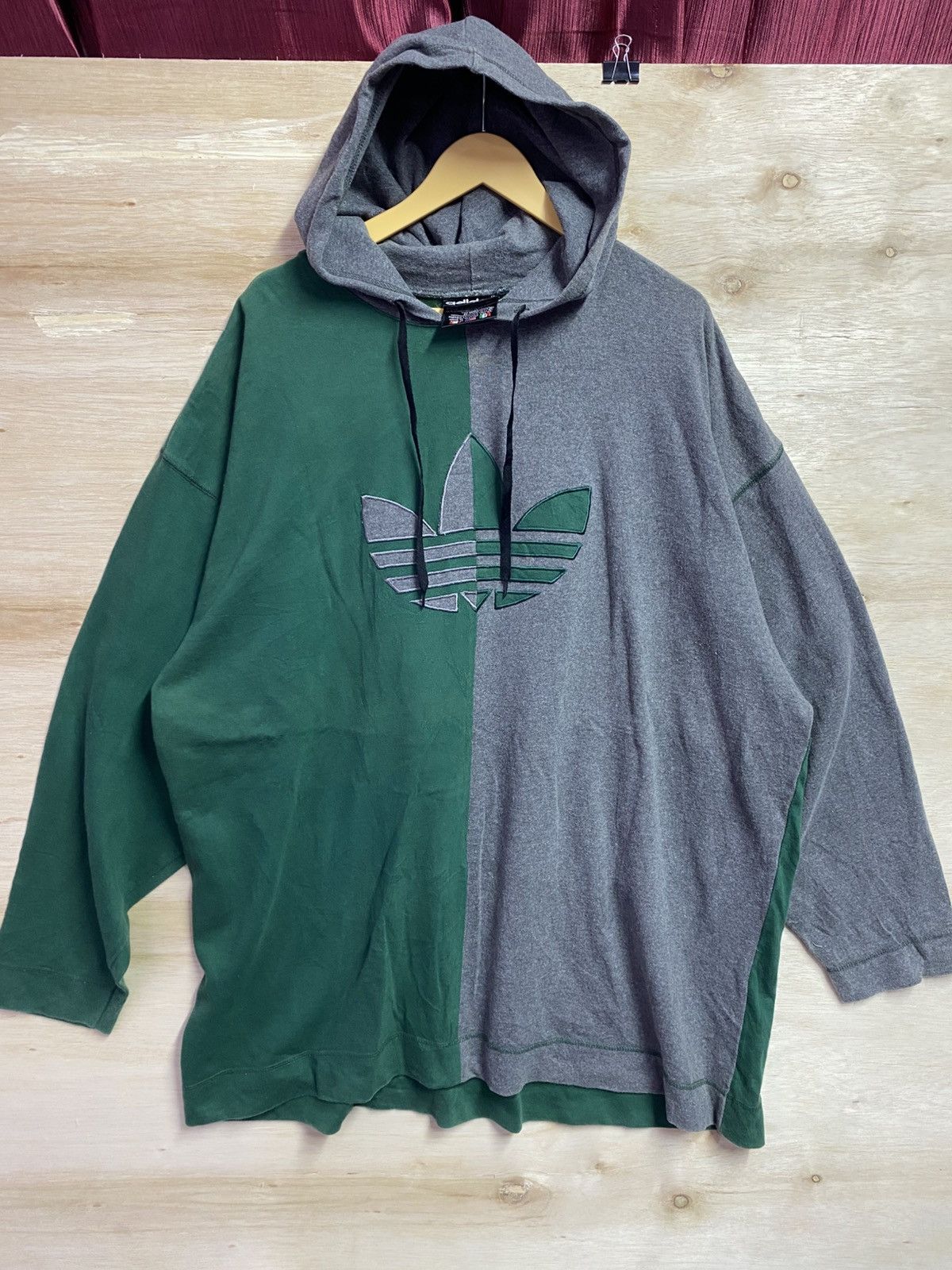 Adidas Vintage Adidas big logo hoodie Size US XXL / EU 58 / 5 - 1 Thumbnail