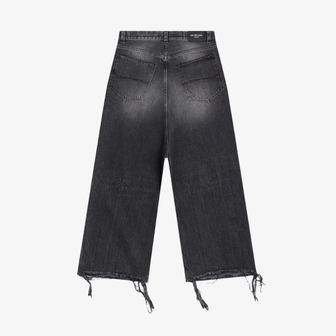 Balenciaga o1in1g0325 Low Crotch Jeans in Black Size 26" / US 2 / IT 38 - 2 Thumbnail