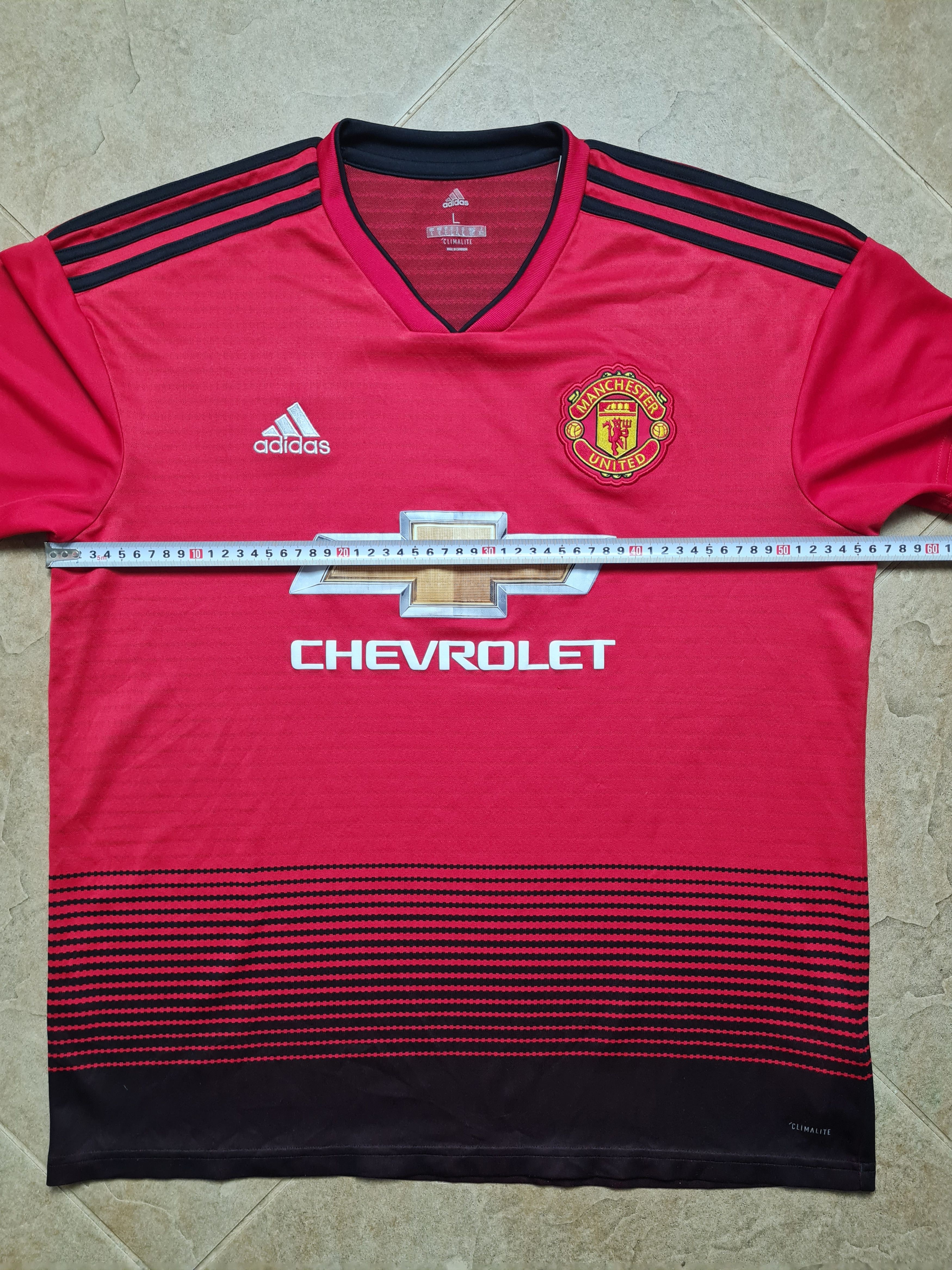 Adidas MANCHESTER UNITED 2018/2019 HOME SHIRT ADIDAS CG0040 SZ L Size US L / EU 52-54 / 3 - 9 Thumbnail