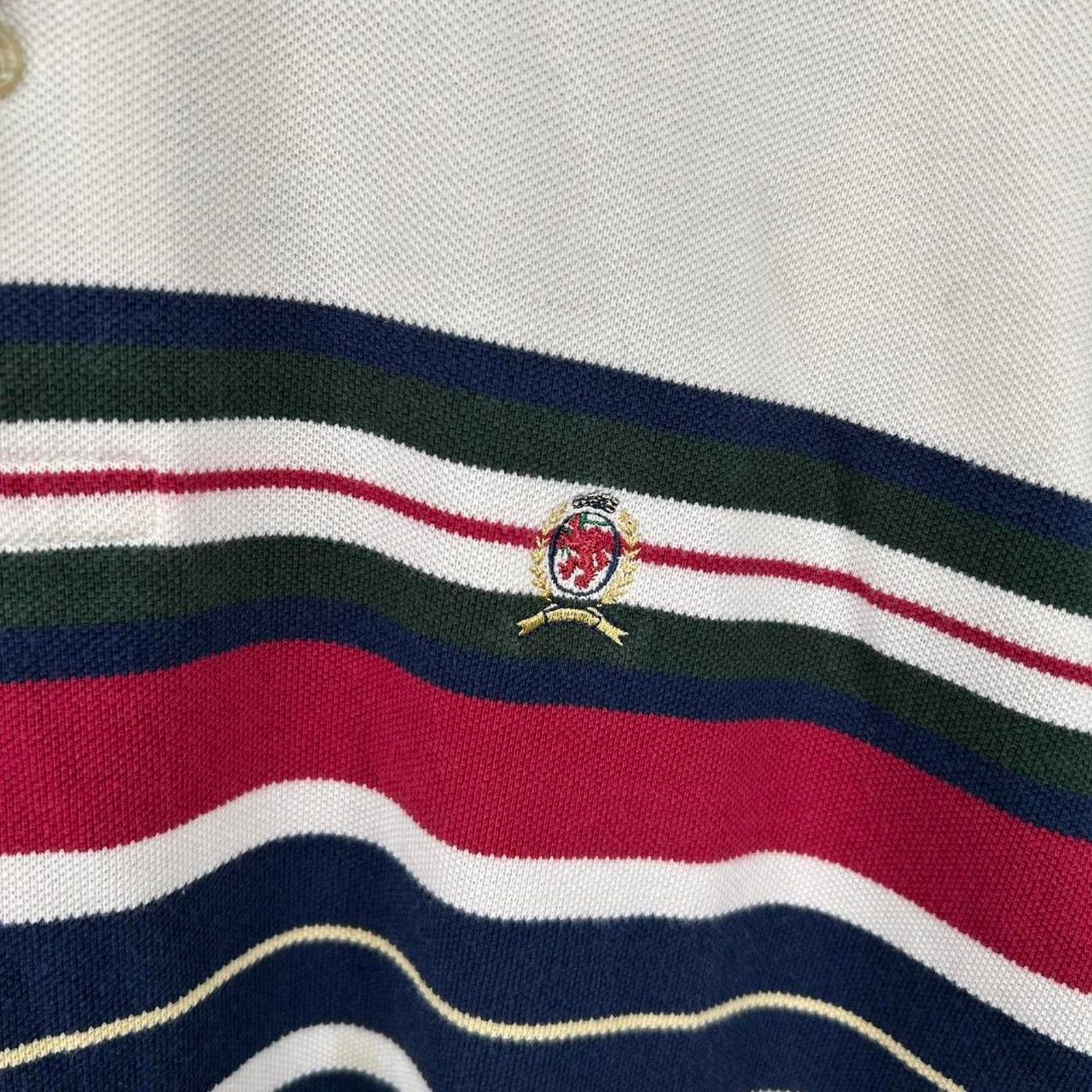 Tommy Hilfiger Y2K Tommy Hilfiger Striped Polo Shirt (L) Size US L / EU 52-54 / 3 - 4 Thumbnail
