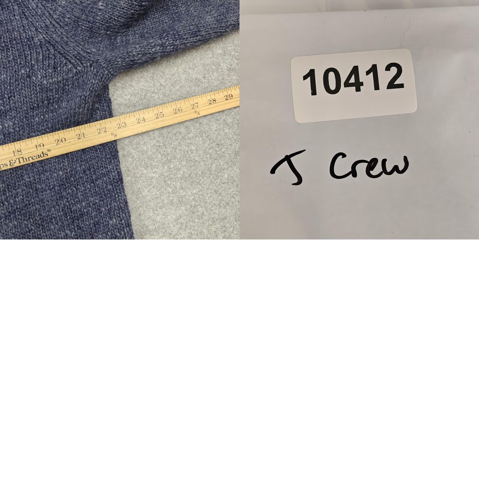J.Crew J Crew Sweater Mens XL Blue Heather Wool Alpaca Shawl Collar Knit Pullover Size US XL / EU 56 / 4 - 8 Thumbnail