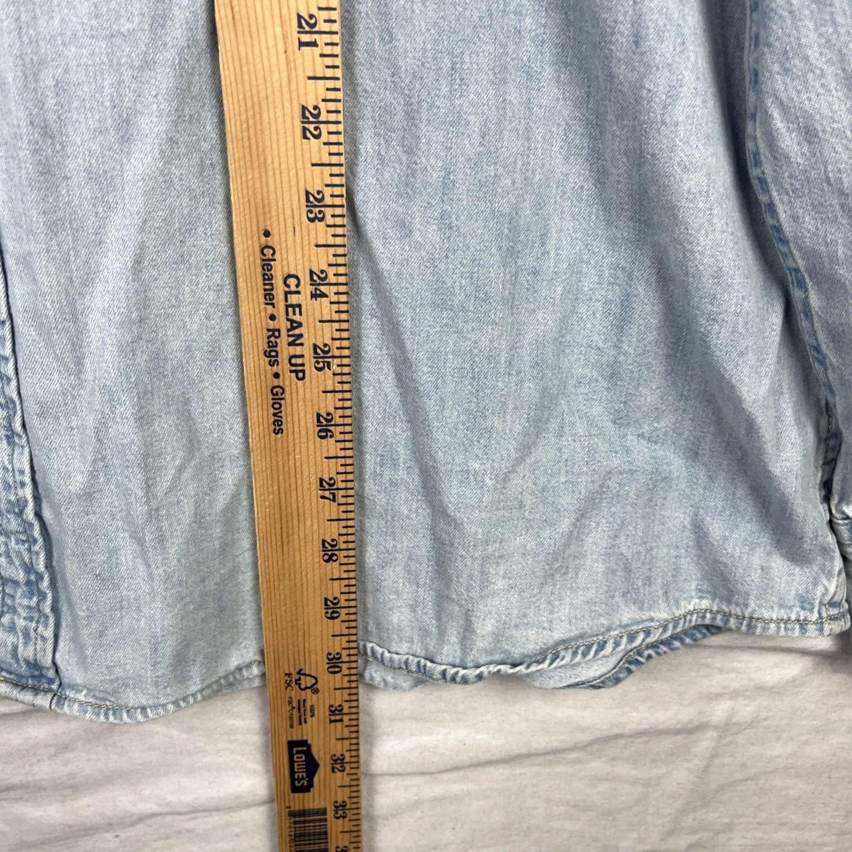 Levi's Levi's Pearl Snap Denim Shirt 2XL Blue Western Long Sleeve Button-Up Size US XXL / EU 58 / 5 - 7 Thumbnail