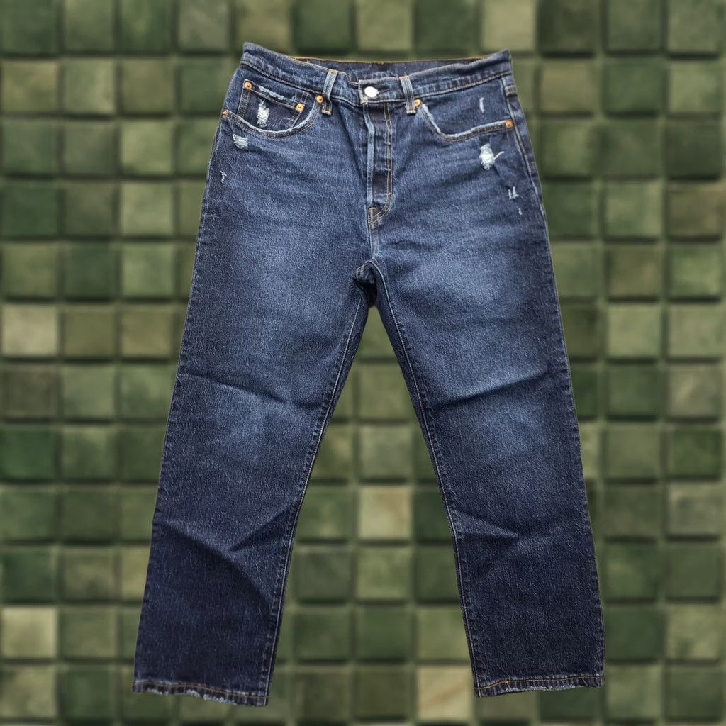 Levi's Levi's 501 XX Jeans Womens 30x26 Regular Fit Straight Dark Wash Button Fly Jeans Size 30" / US 8 / IT 44 - 1 Thumbnail