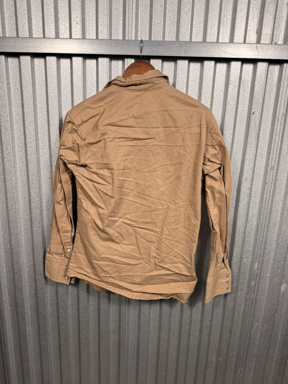 Wrangler Vintage Wrangler Pearl Snap Beige Button Up Western Shirt Size US M / EU 48-50 / 2 - 10 Thumbnail