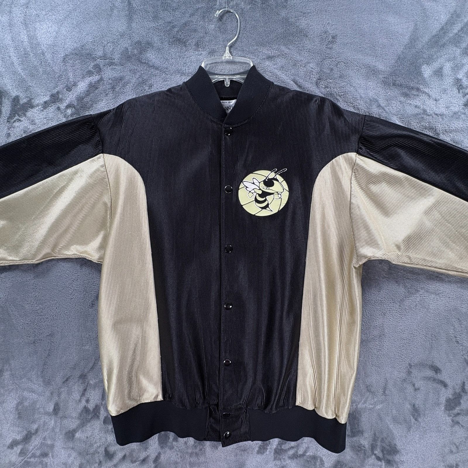 Other Vintage 90's Georgia Tech Basketball Warm Up Jacket Team Iss Size US L / EU 52-54 / 3 - 3 Thumbnail