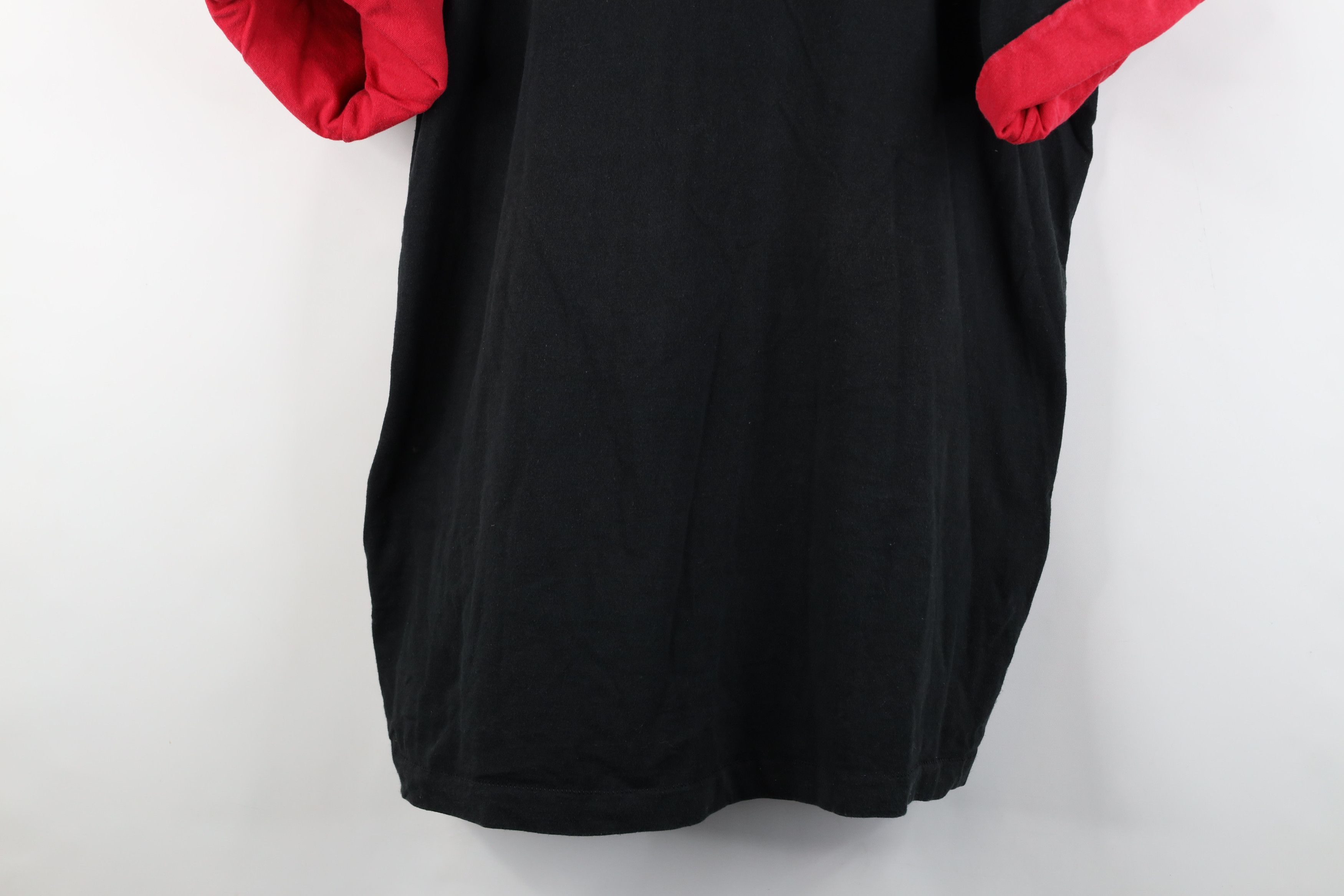 Vintage Vintage 90s Streetwear Cotton Layered T-Shirt Black USA Size US XXL / EU 58 / 5 - 3 Thumbnail