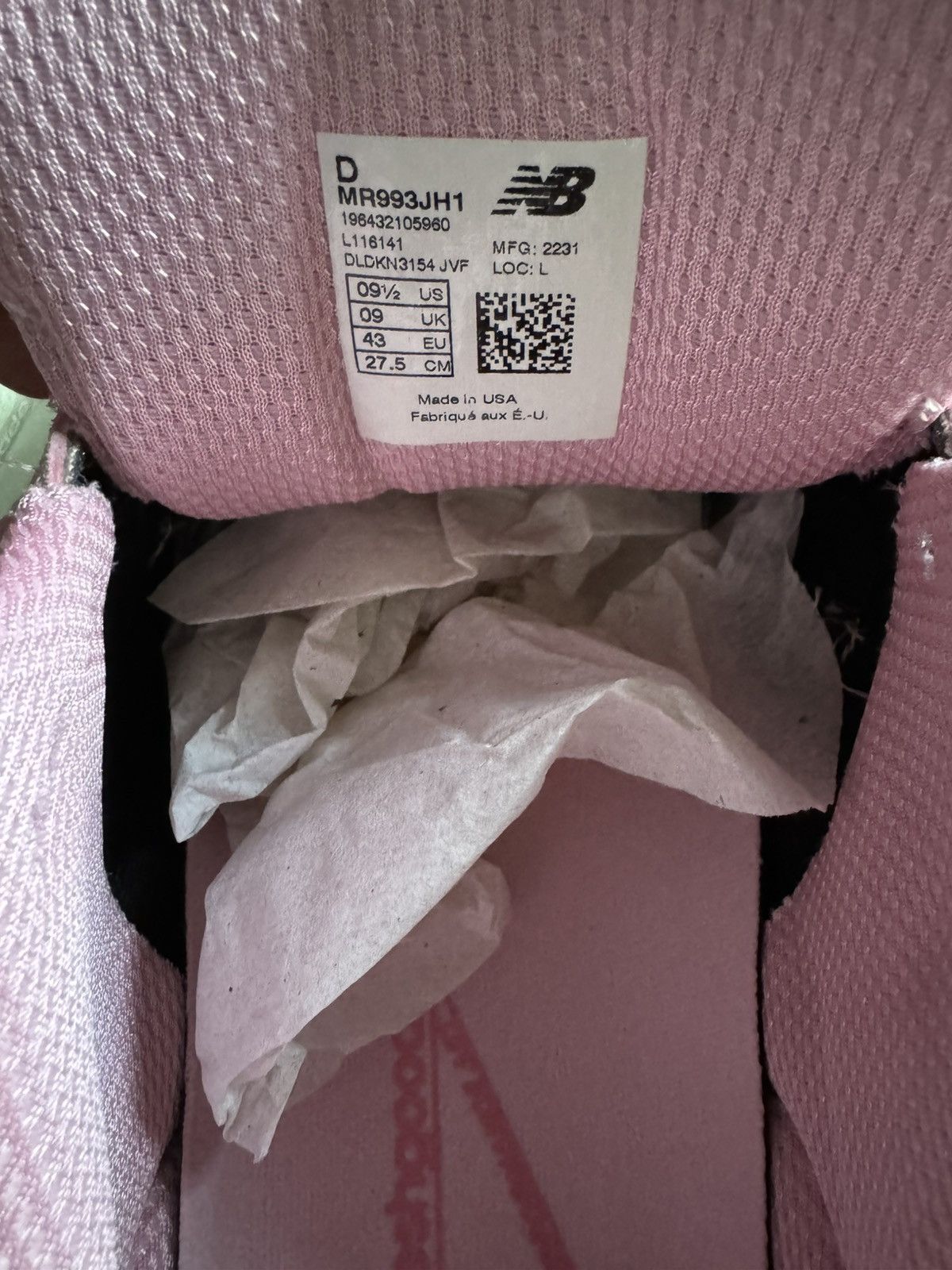 Joe Freshgoods × New Balance New Balance 993 Joe FreshGoods Performance Art Powder Pink Size US 9.5 / EU 42-43 - 10 Thumbnail