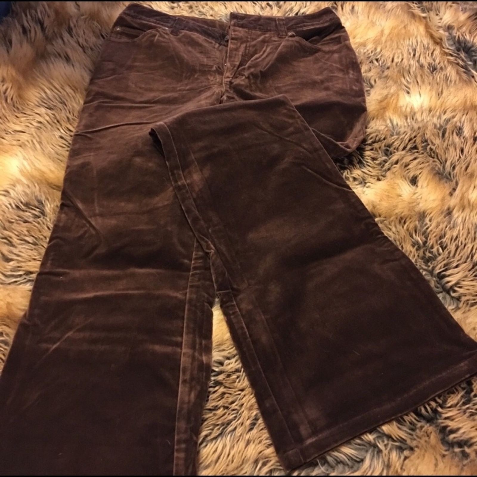 Other Jeanology stretch brown velvet jeans NWT 10 Size 32" / US 10 / IT 46 - 1 Thumbnail
