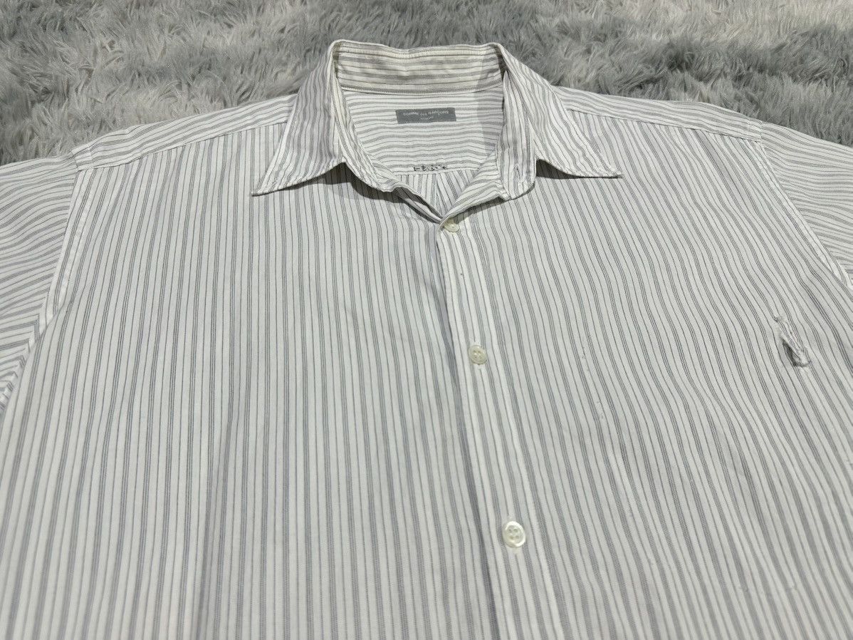 Comme des Garcons Homme 🔥Vintage Comme Des Garcons Homme Striped Shirt Modified Size Size US L / EU 52-54 / 3 - 3 Thumbnail