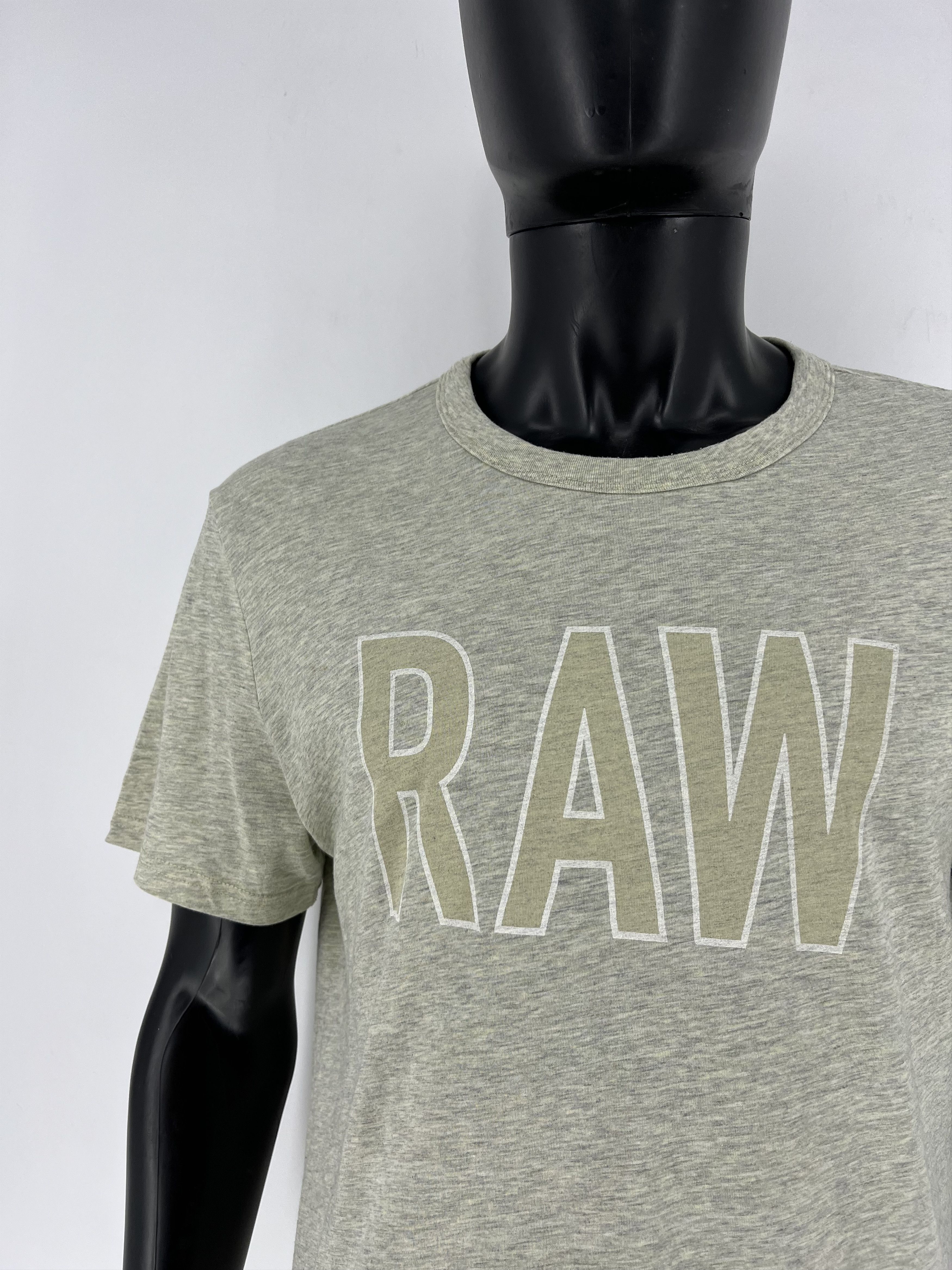 G-Star Vintage G-Star Raw T-Shirt Grey Big Centre Logo Size L Size US L / EU 52-54 / 3 - 6 Thumbnail