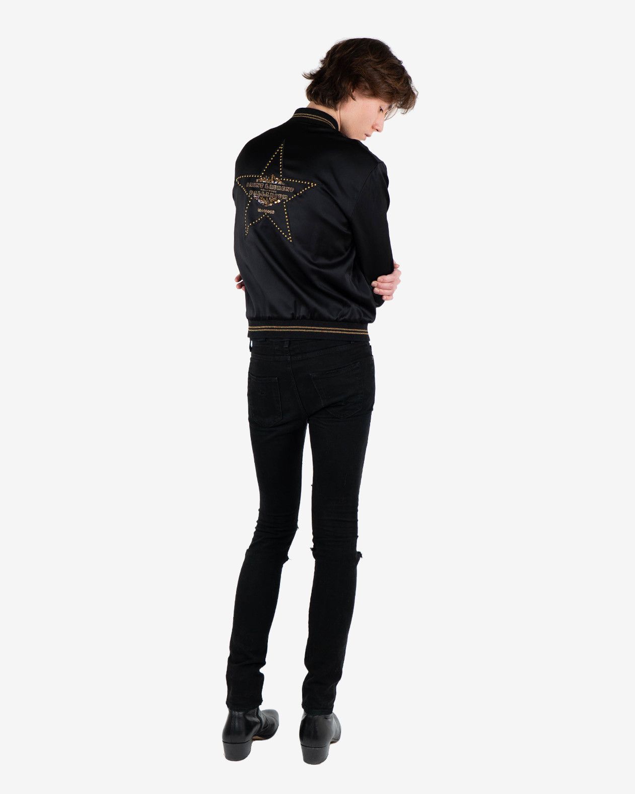 Saint Laurent Paris Palladium Souvenir Teddy Jacket (FW16) Size US M / EU 48-50 / 2 - 10 Thumbnail