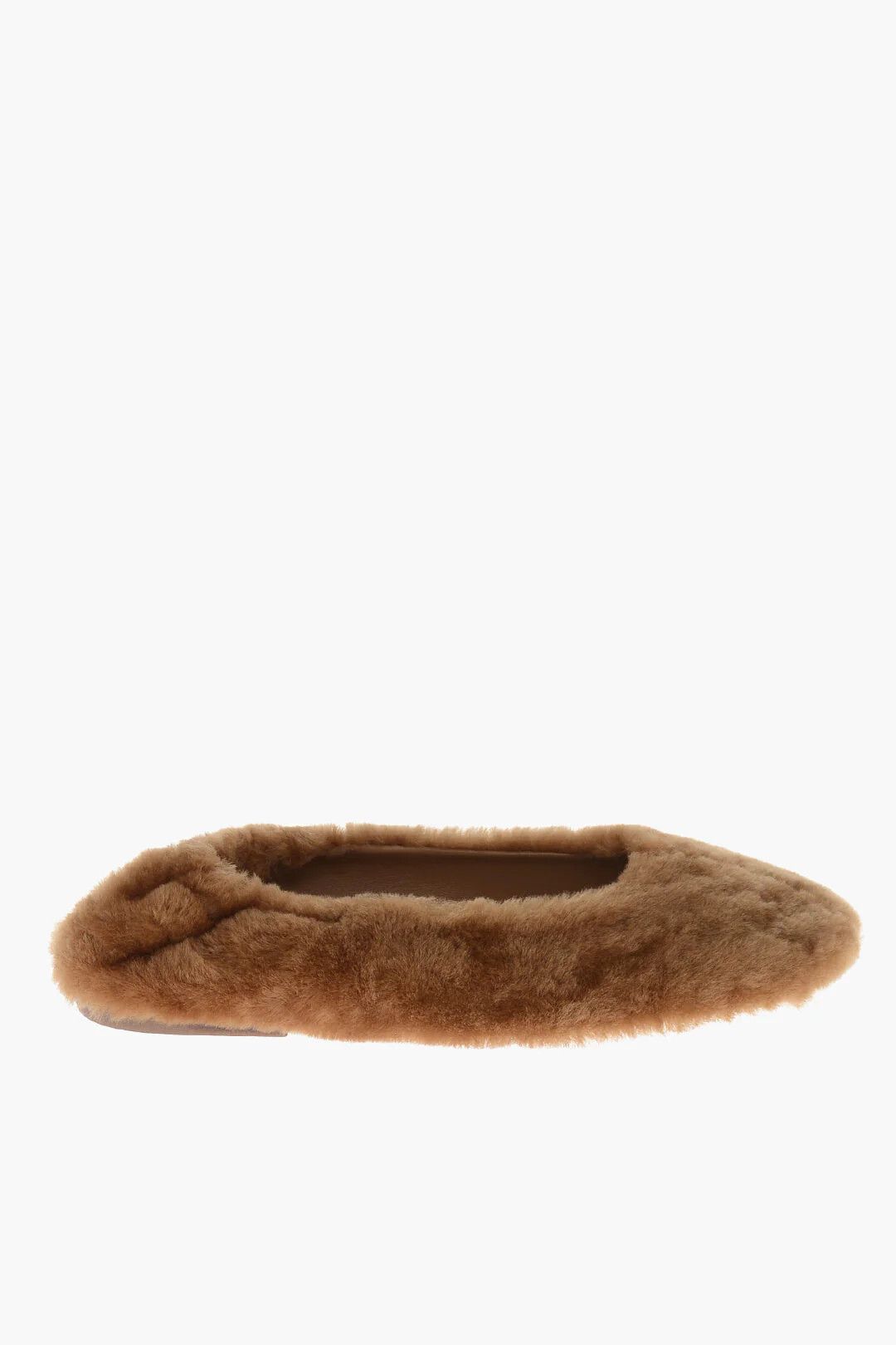 Dries Van Noten og1mm0426 Shearling Ballet Flats in Brown Size US 6 / IT 36 - 1 Thumbnail