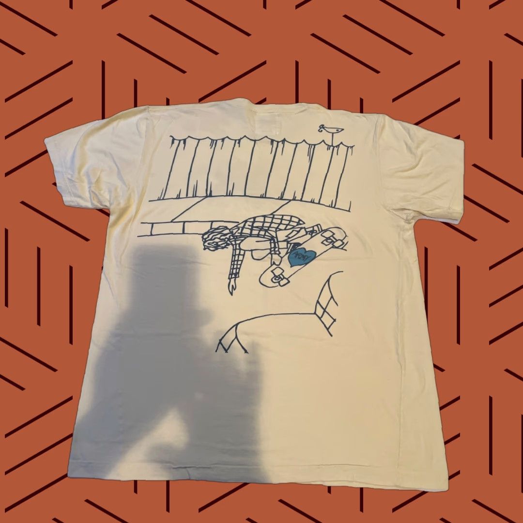 Logo 7 VINTAGE Ando & Friends Shirt Surfing Fish Logo Yellow L Mens Short Sleeve Crew Neck Double-Sided Limited Edition Size US L / EU 52-54 / 3 - 1 Thumbnail