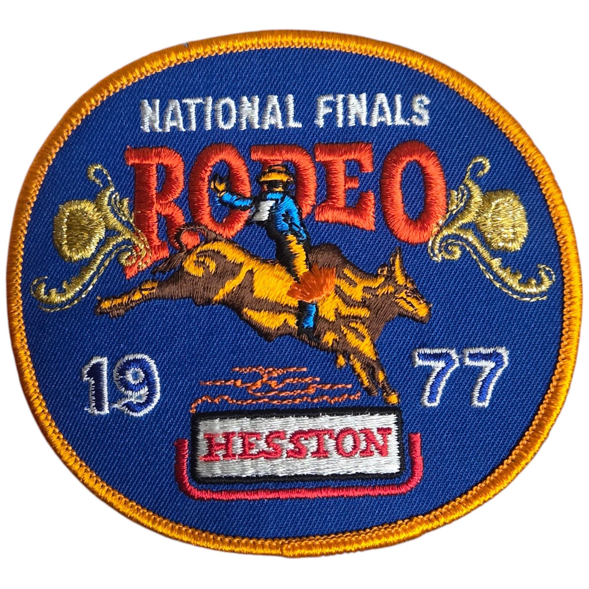 Other Vintage NFR Rodeo Patch National Finals 1977 Bull Rider Hess Size ONE SIZE - 2 Thumbnail