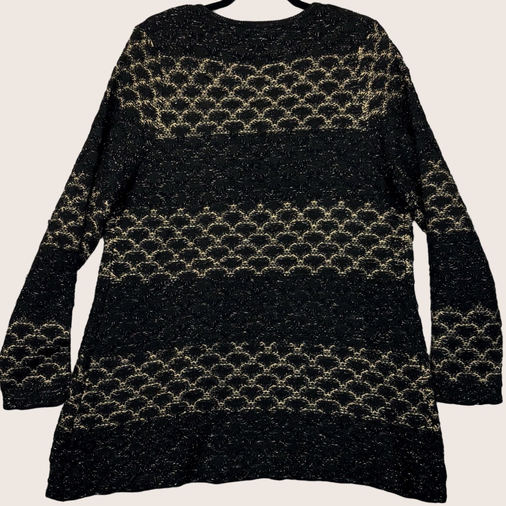 Vintage M&S Per Una Cardigan Jumper Size UK 16 Women’s Black & Gold New With Defects Size XXL / US 16-18 / IT 52-54 - 1 Thumbnail