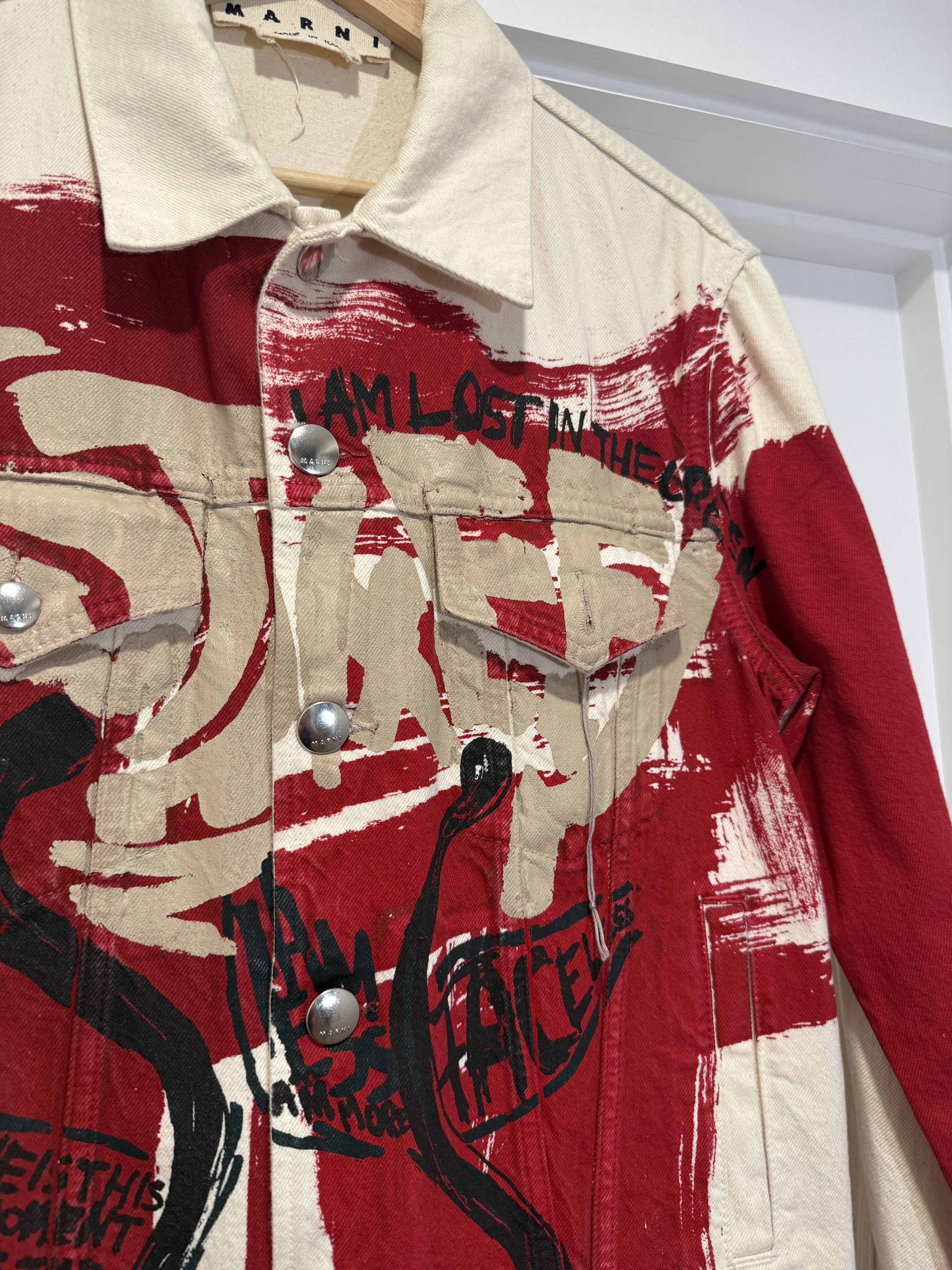 Marni Painted Denim Jacket Size US M / EU 48-50 / 2 - 9 Thumbnail