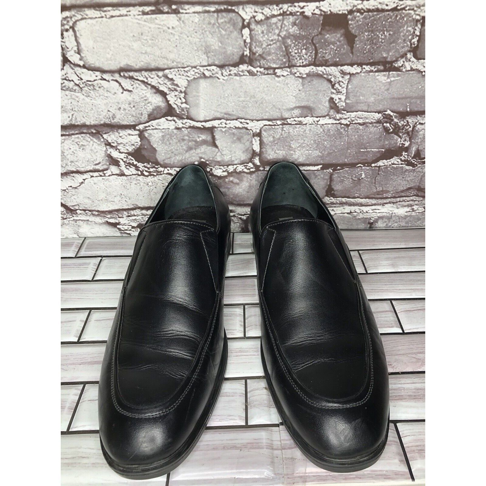 Other HAJJO Black Leather Slip On Casual Dress Loafers Work Shoes Size US 9 / EU 42 - 19 Thumbnail