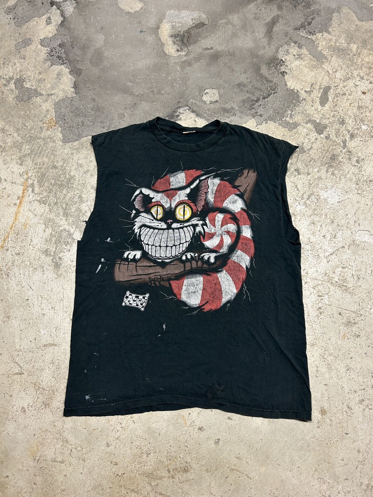 Vintage Vintage 90’s Alice Wonder Land Cheshire The Cat Tank Top Grailed