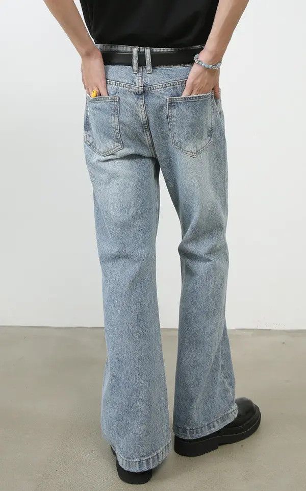 VIBE Flared Baggy Denim Jeans Size US 31 - 8 Thumbnail