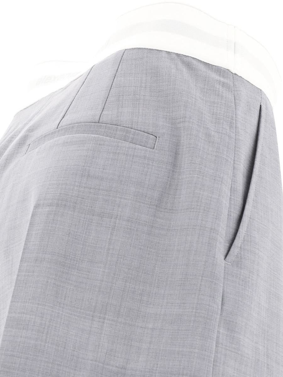 Alexander Wang o1s22i1n0225 Pleated Short in Grey Size 32" / US 10 / IT 46 - 4 Thumbnail