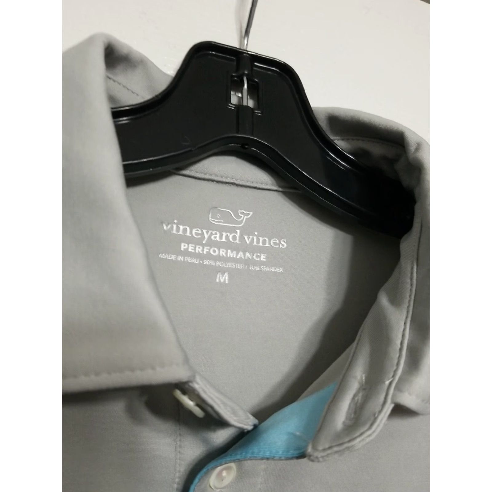 Vineyard Vines Vineyard Vines Performance Polo Men Medium Golf Shirt Dry Fit Striped Multicolor Blue Short Sleeve Button Collared" Size US M / EU 48-50 / 2 - 2 Thumbnail