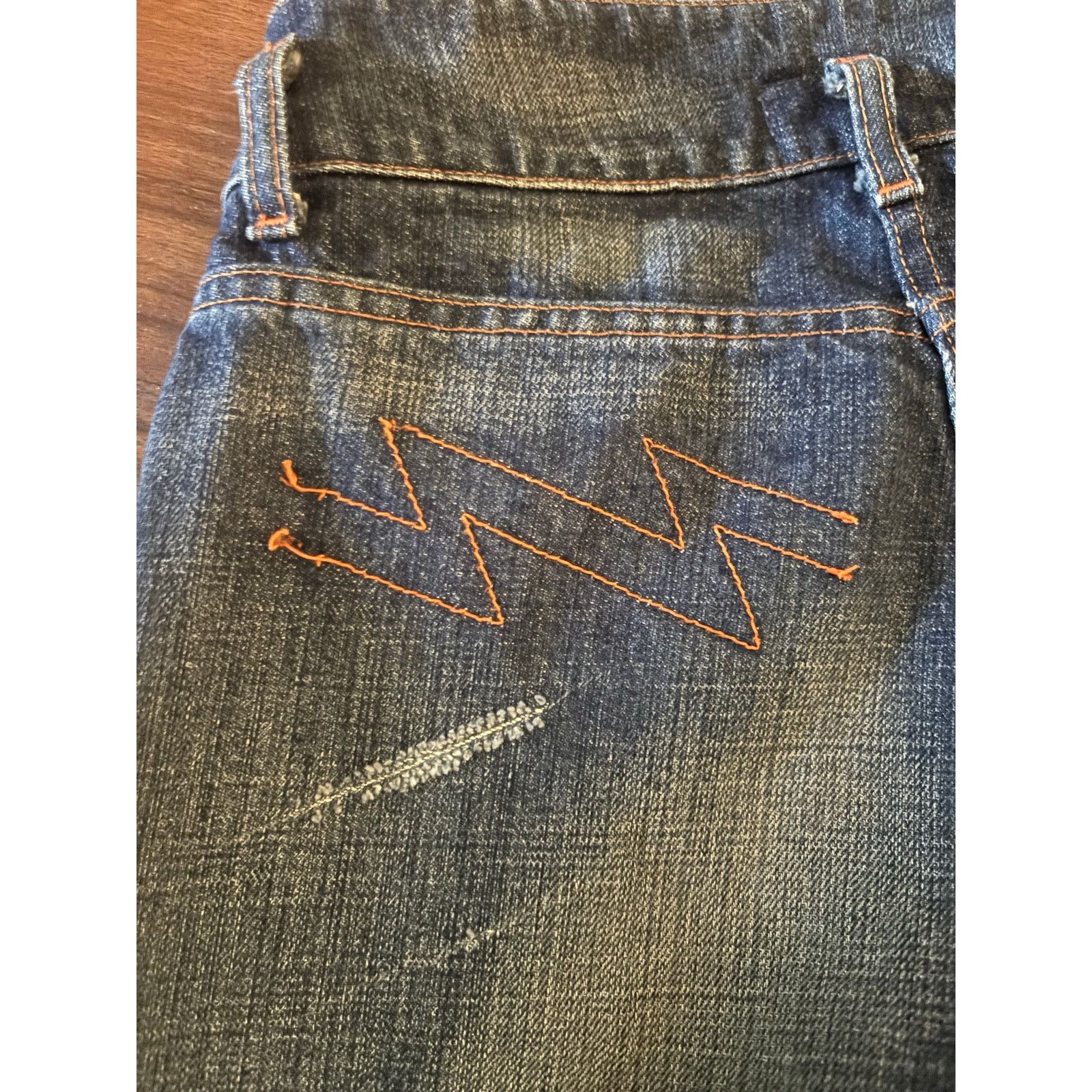 Walter Van Beirendonck Walter Van Beirendonck W&LT Distressed Panel Flare Jeans Size US 30 / EU 46 - 7 Thumbnail