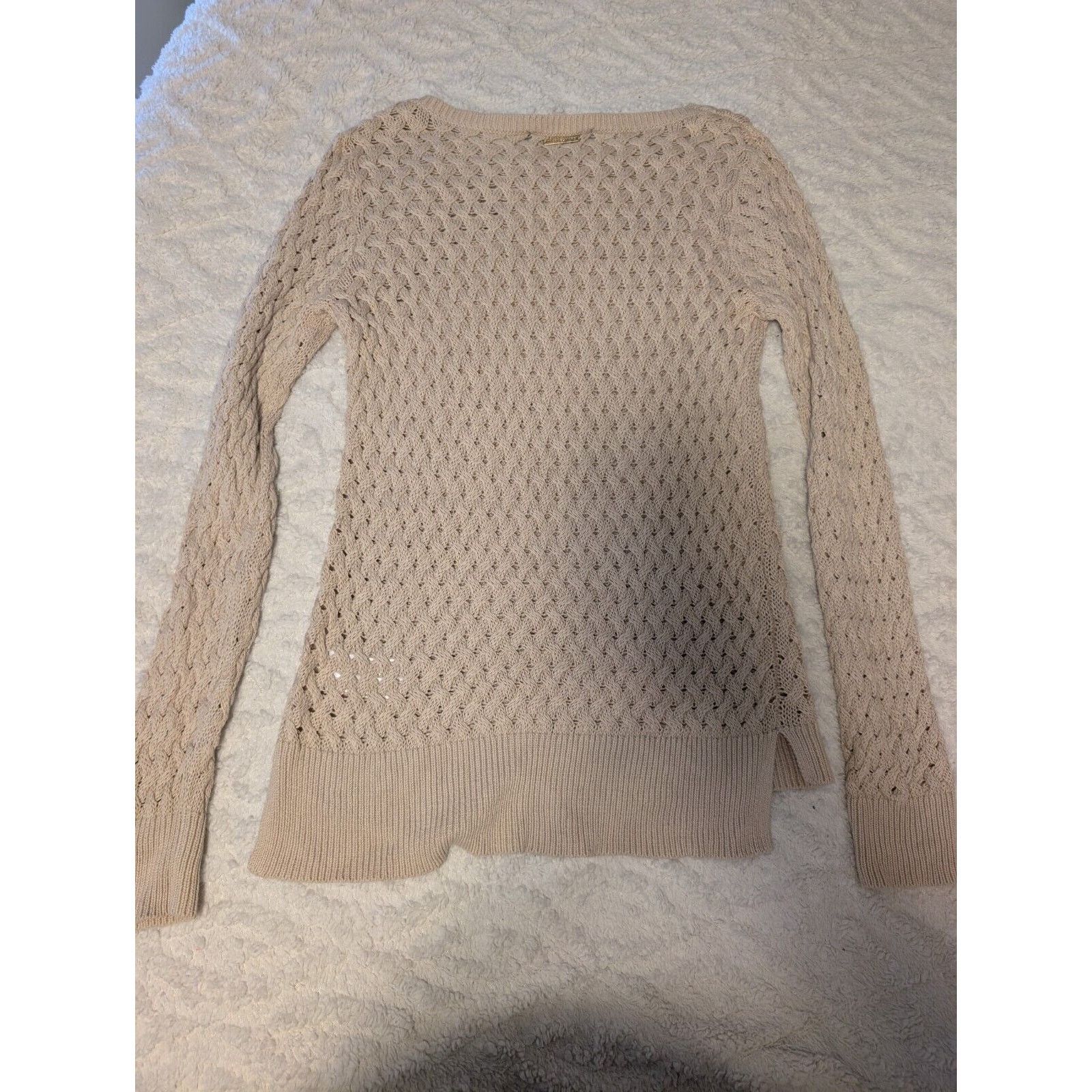 Michael Kors Michael Kors Sweater Beige Tunic Pullover Knit Womens Medium Size M / US 6-8 / IT 42-44 - 6 Thumbnail