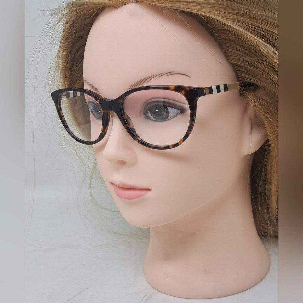 Burberry NWT Burberry Women's Frames Eye Glasses Havana Nova Check S Size ONE SIZE - 3 Thumbnail
