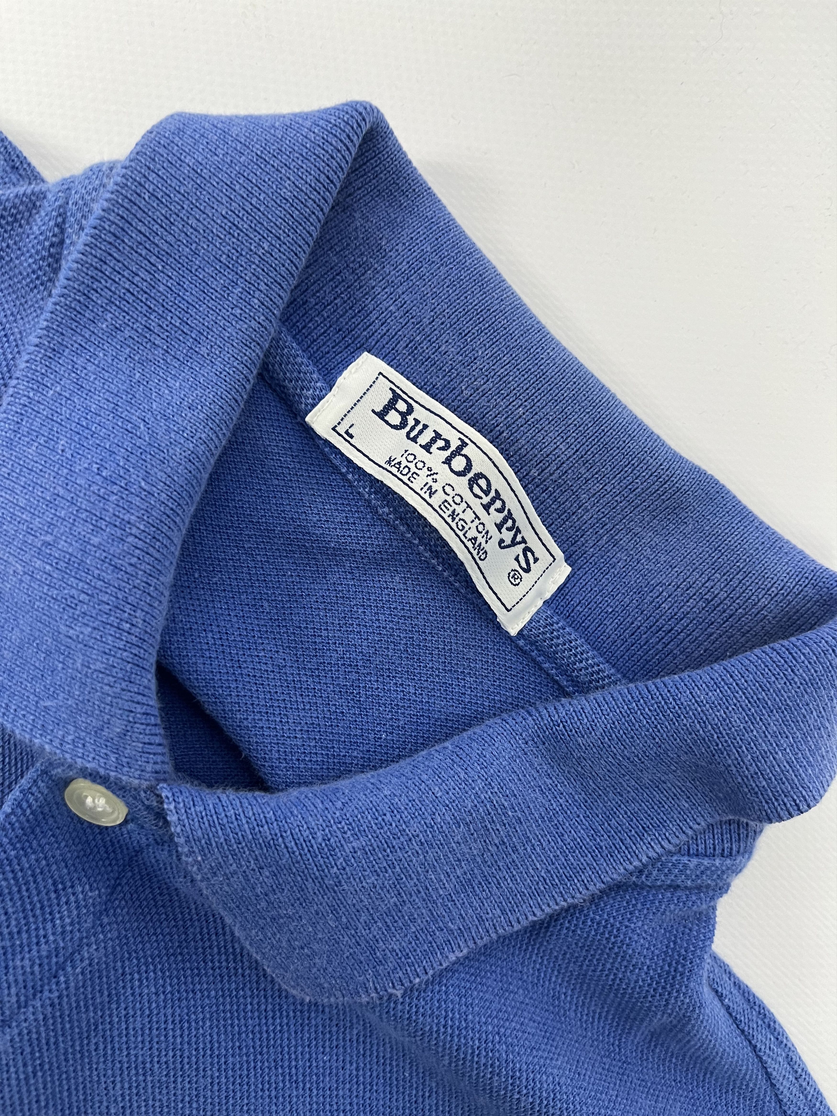Burberry Burberrys Vintage Polo Shirt 90s Size Large Size US L / EU 52-54 / 3 - 3 Thumbnail