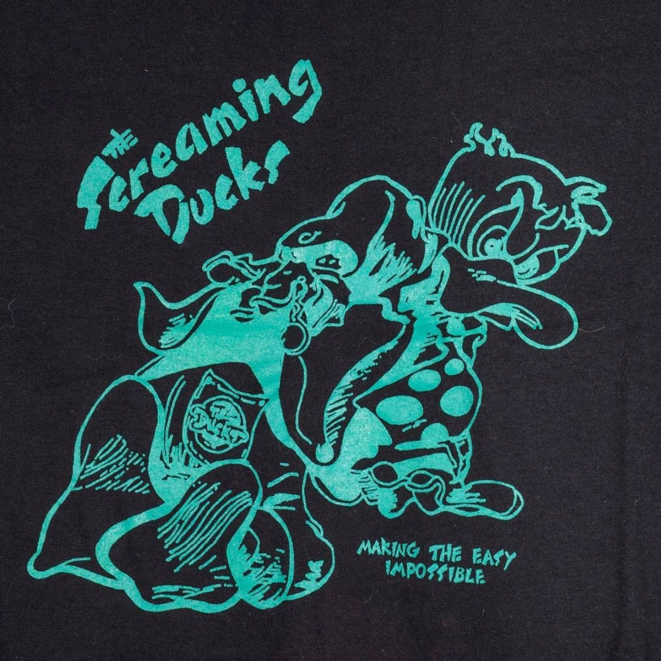Vintage VINTAGE The Screaming Ducks State College Pennsylvania Rock Band 1980's Single Stitch Shirt L Black Mens Size US L / EU 52-54 / 3 - 5 Thumbnail