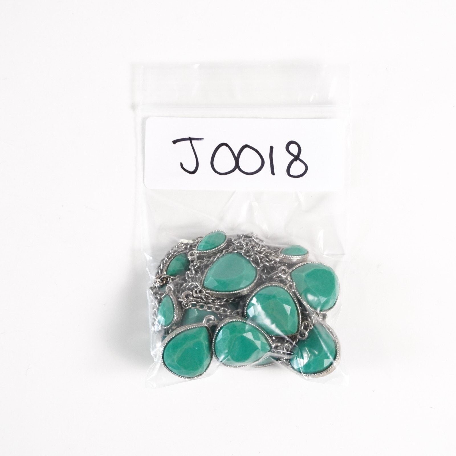 Other Vintage Silver & Green Stone Beaded Necklace Choker Jewelry Size ONE SIZE - 9 Thumbnail