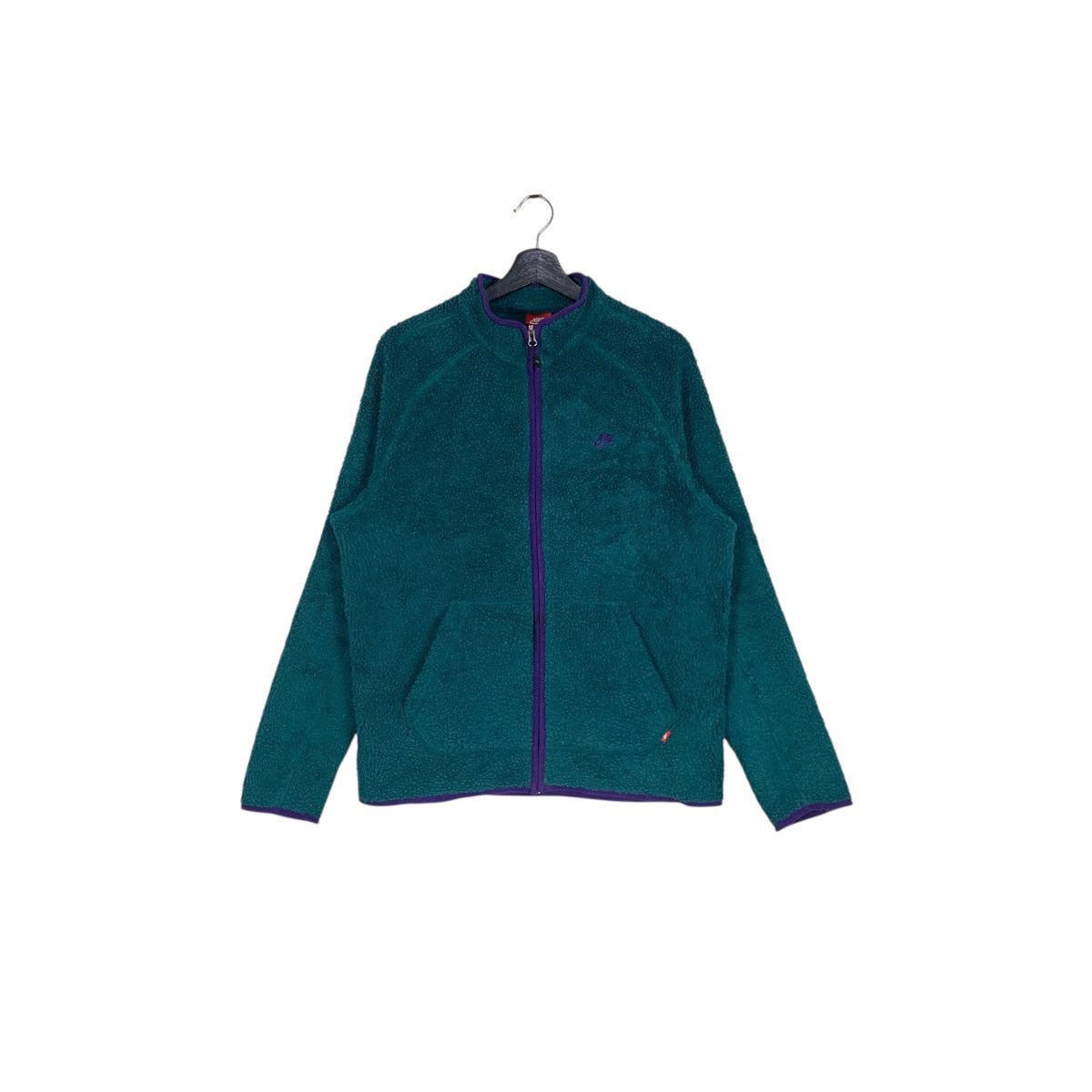 Nike Vintage Nike Sportwear Fleece Jacket Green Outdoor Jacket Size US M / EU 48-50 / 2 - 8 Thumbnail