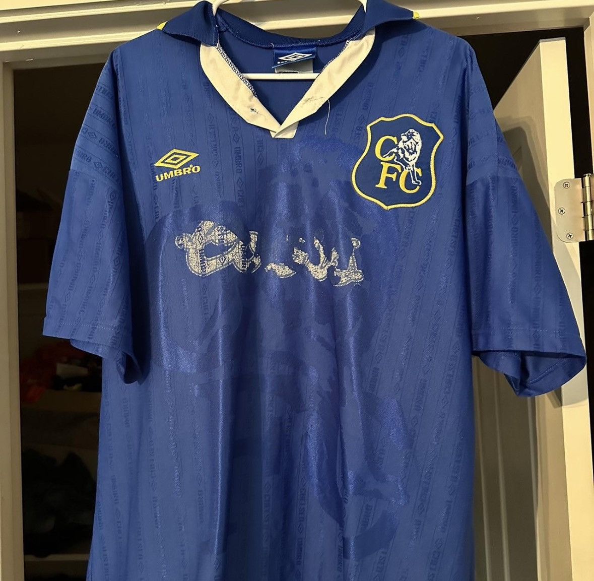 Umbro UMBRO CHELSEA FC 1995 1996 HOME FOOTBALL SOCCER JERSEY Size US XL / EU 56 / 4 - 1 Thumbnail