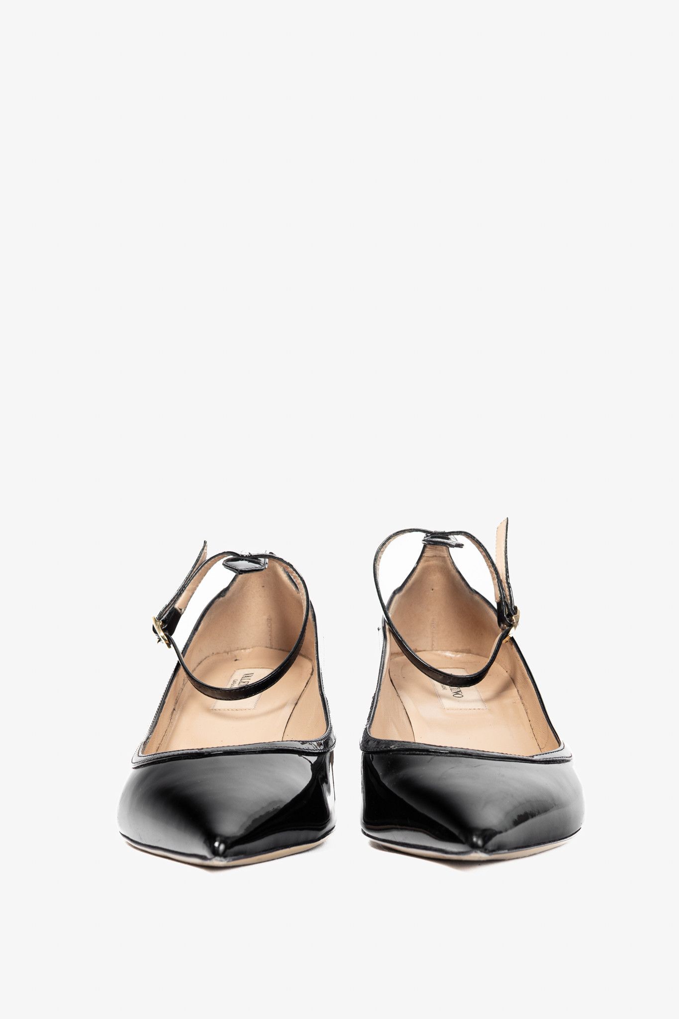 Valentino Valentino Garavani Nero Patent-Leather Mary-Jane Pumps Size US 8.5 / IT 38.5 - 2 Thumbnail