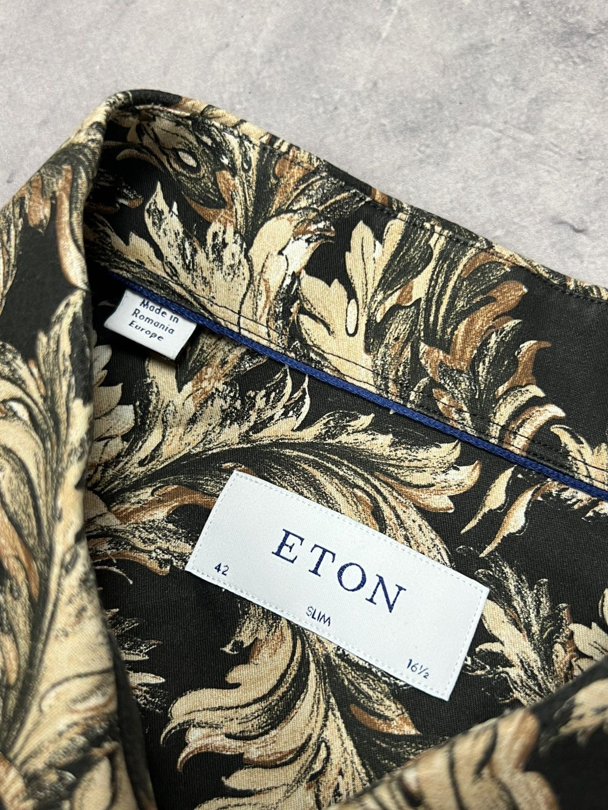 Eton Eton Floral Print Casual Shirt Size 42 Size US L / EU 52-54 / 3 - 6 Thumbnail