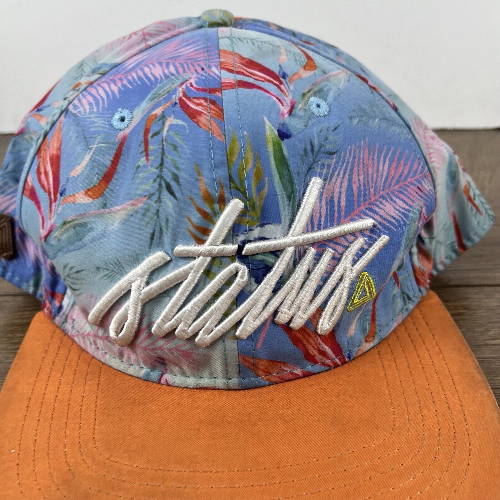 Other Status Hat Orange Blue Snapback Hat Blue Adjustable Hat Adul Size ONE SIZE - 7 Thumbnail
