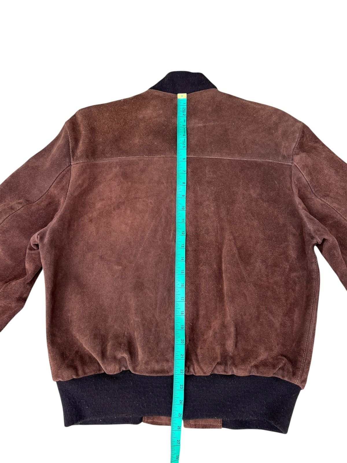 Schott 80s Schott Brown Suede Leather Bomber Jacket Size US L / EU 52-54 / 3 - 18 Thumbnail