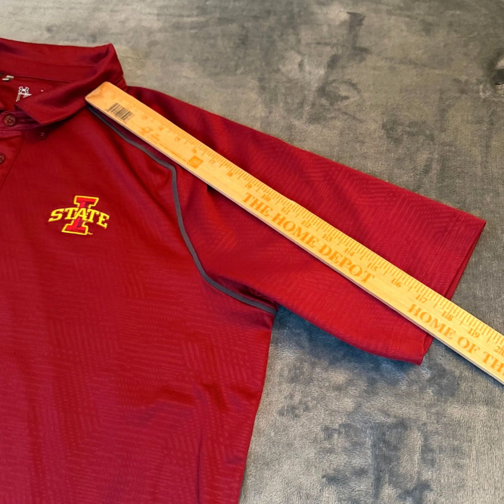 Under Armour Under Armour HeatGear Polo Shirt Mens XL Red Iowa State Embroidered Logo Polo Shirt Golf Activewear Casual Athletic Loose Fit Size XL Mens Size US XL / EU 56 / 4 - 7 Thumbnail