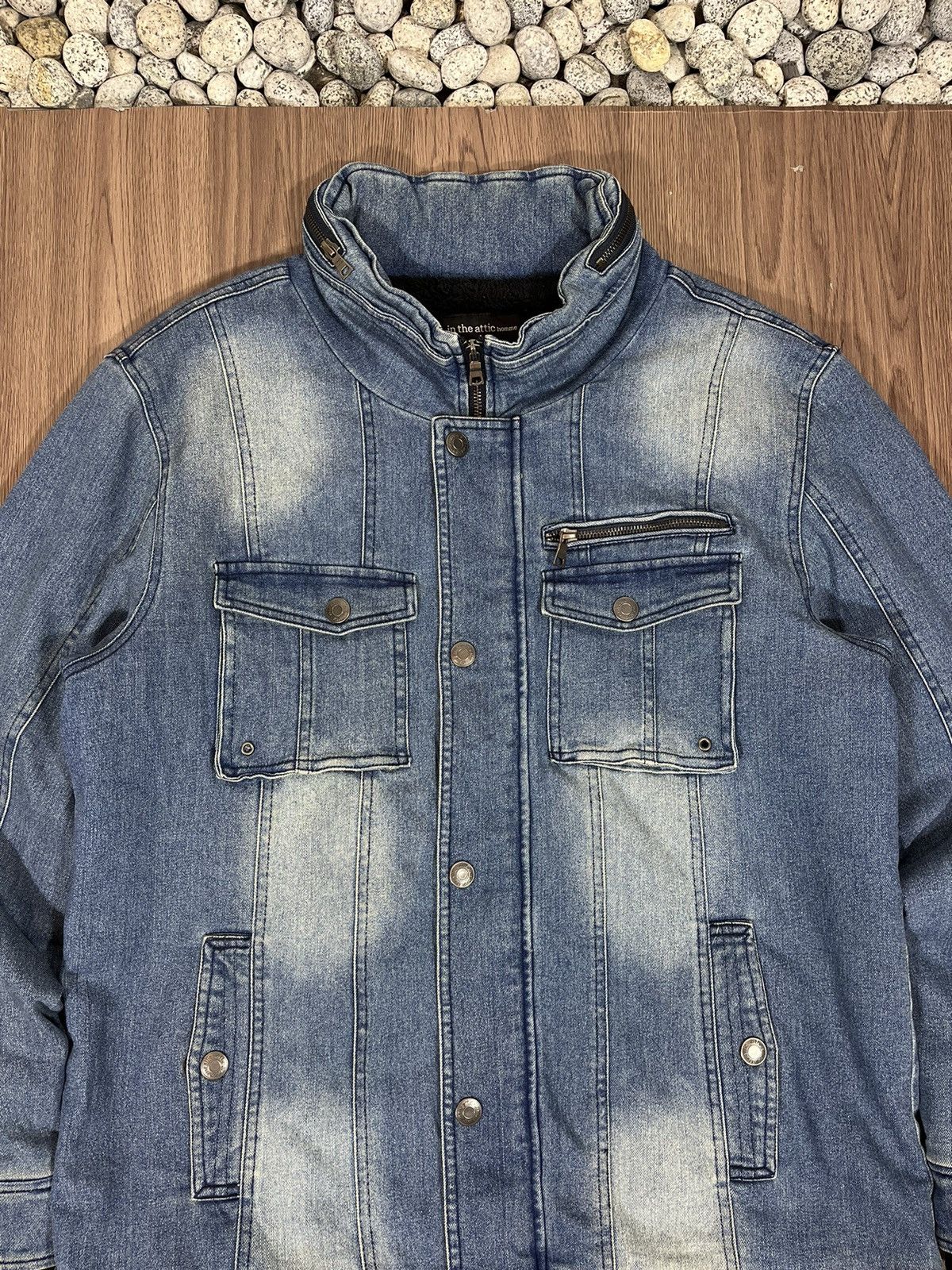 In The Attic × Japanese Brand In The Attic Homme Multipocket Denim Bono Jacket Size US XXL / EU 58 / 5 - 3 Thumbnail